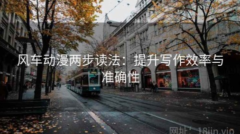 风车动漫两步读法：提升写作效率与准确性