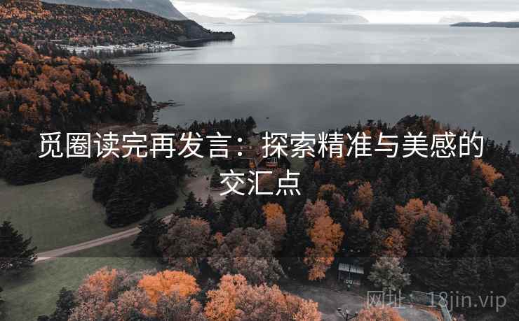觅圈读完再发言:探索精准与美感的交汇点 觅圈读完再发言:探索精准与美感的交汇点